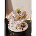360-Degree Rotatable Compartmentalized Cosmetic Organizer Box