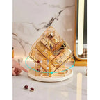 360-Degree Rotatable Compartmentalized Cosmetic Organizer Box