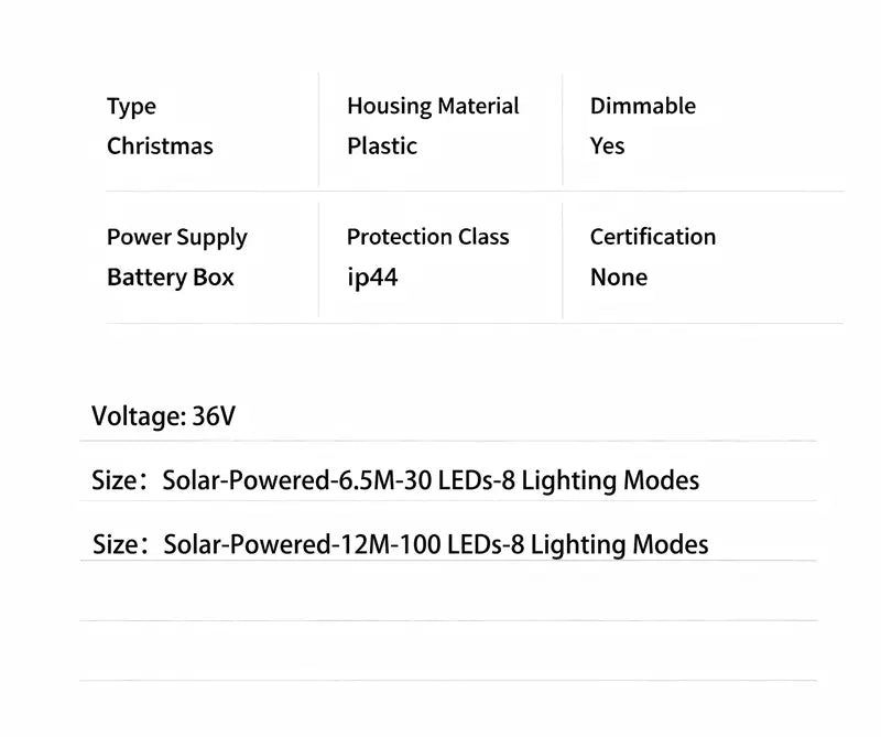 Star String Lights, LED Plug in String Lights Warm White Fairy Lights for Christmas/Wedding/Party Indoor and Outdoor Decoration