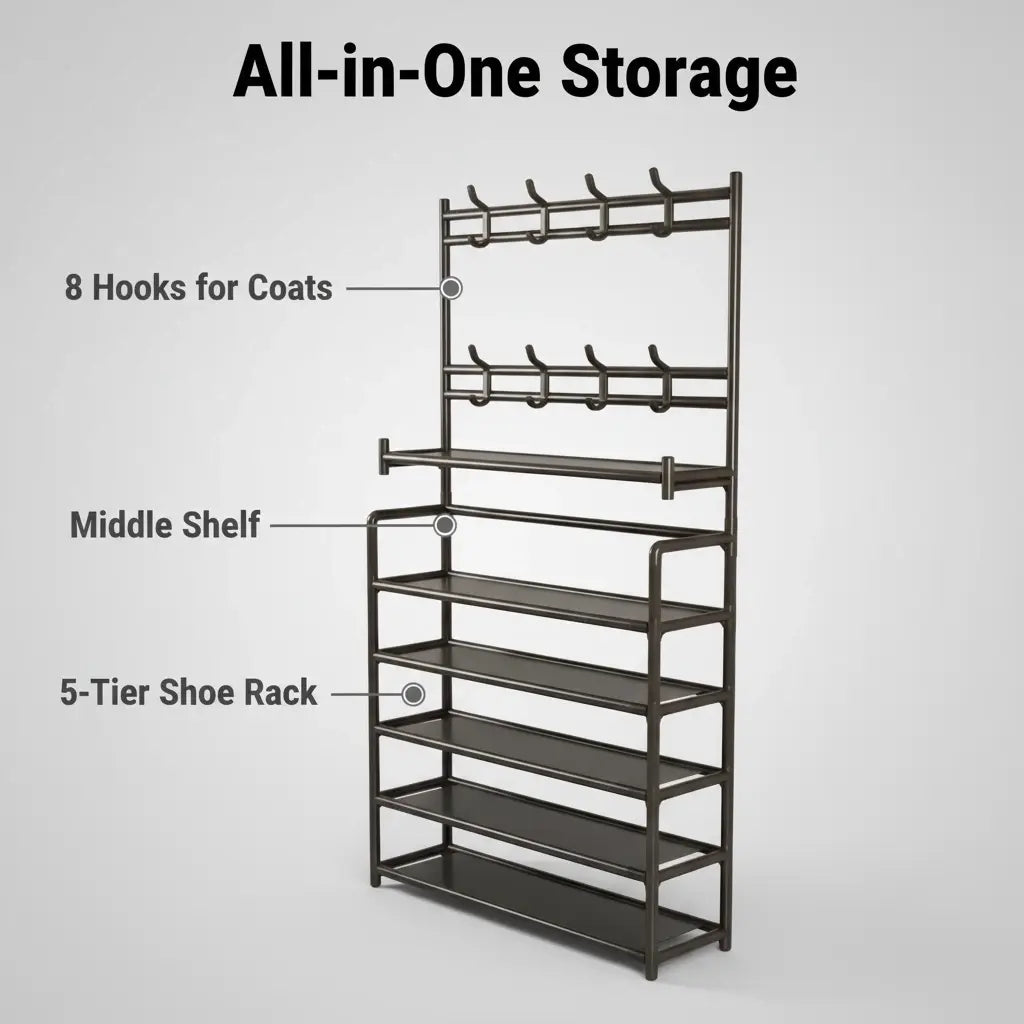 3-in-1 Entryway Organizer