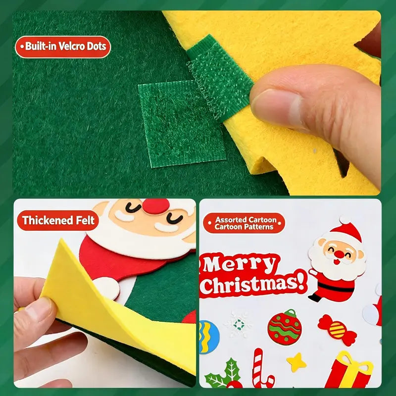 Unwoven Felt Fabric Christmas Tree DIY Craft Kit