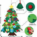 Unwoven Felt Fabric Christmas Tree DIY Craft Kit