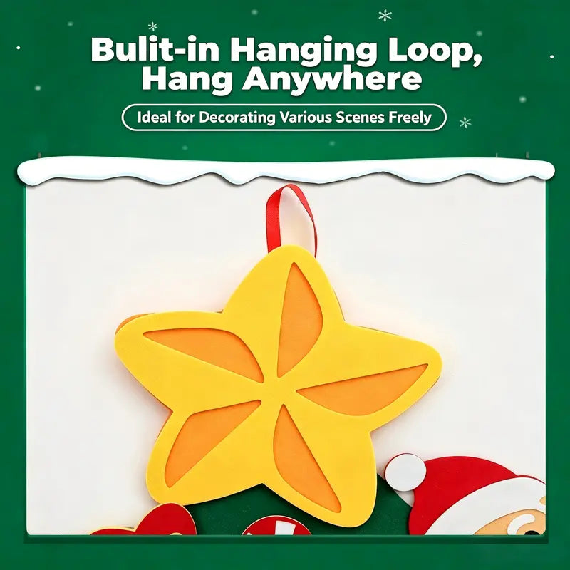 Unwoven Felt Fabric Christmas Tree DIY Craft Kit