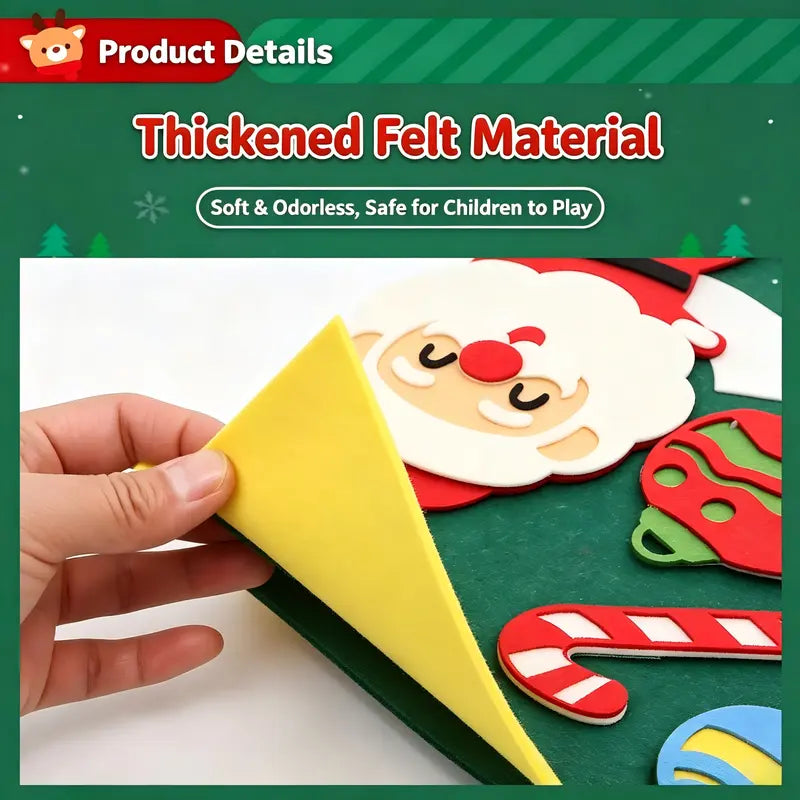 Unwoven Felt Fabric Christmas Tree DIY Craft Kit
