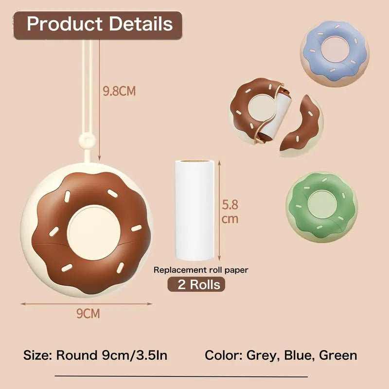 Portable Donut Shape Portable Lint Remover Roller